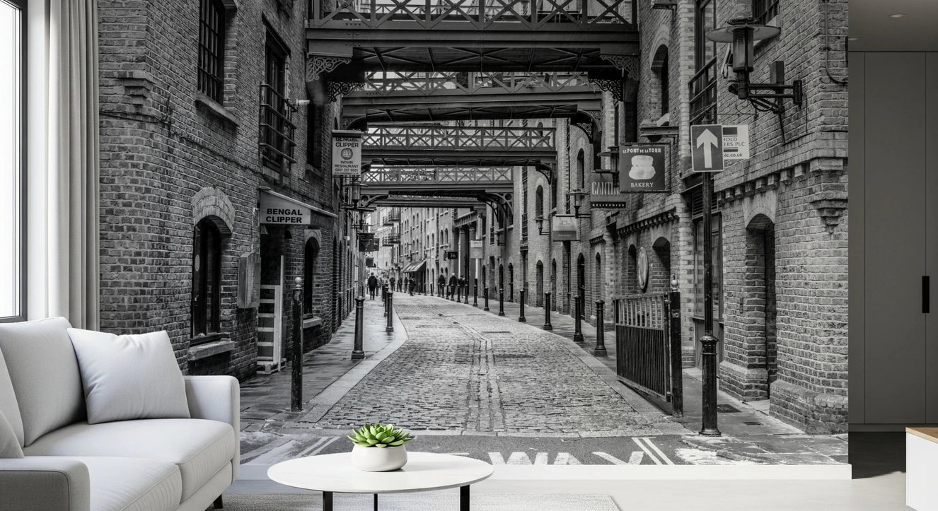 Cobbled Street Wall Mural