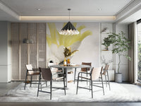 Playful tropical bird mural wallpaper

