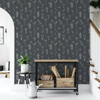 Hand-drawn cocktail wallpaper for stylish interiors

