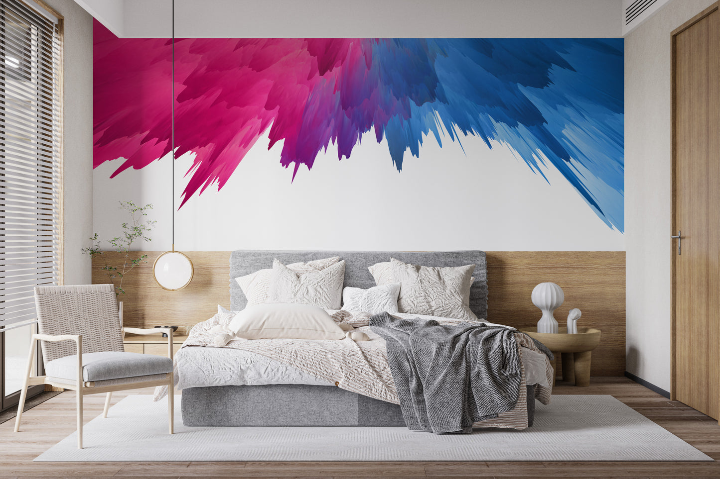 Color Rainbow Splash Wall Wallpaper Murals - Giffywalls