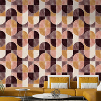 Geometric tile pattern wallpaper.

