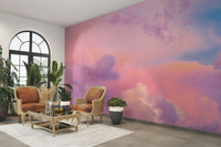 Calm sunset sky wallpaper for bedroom

