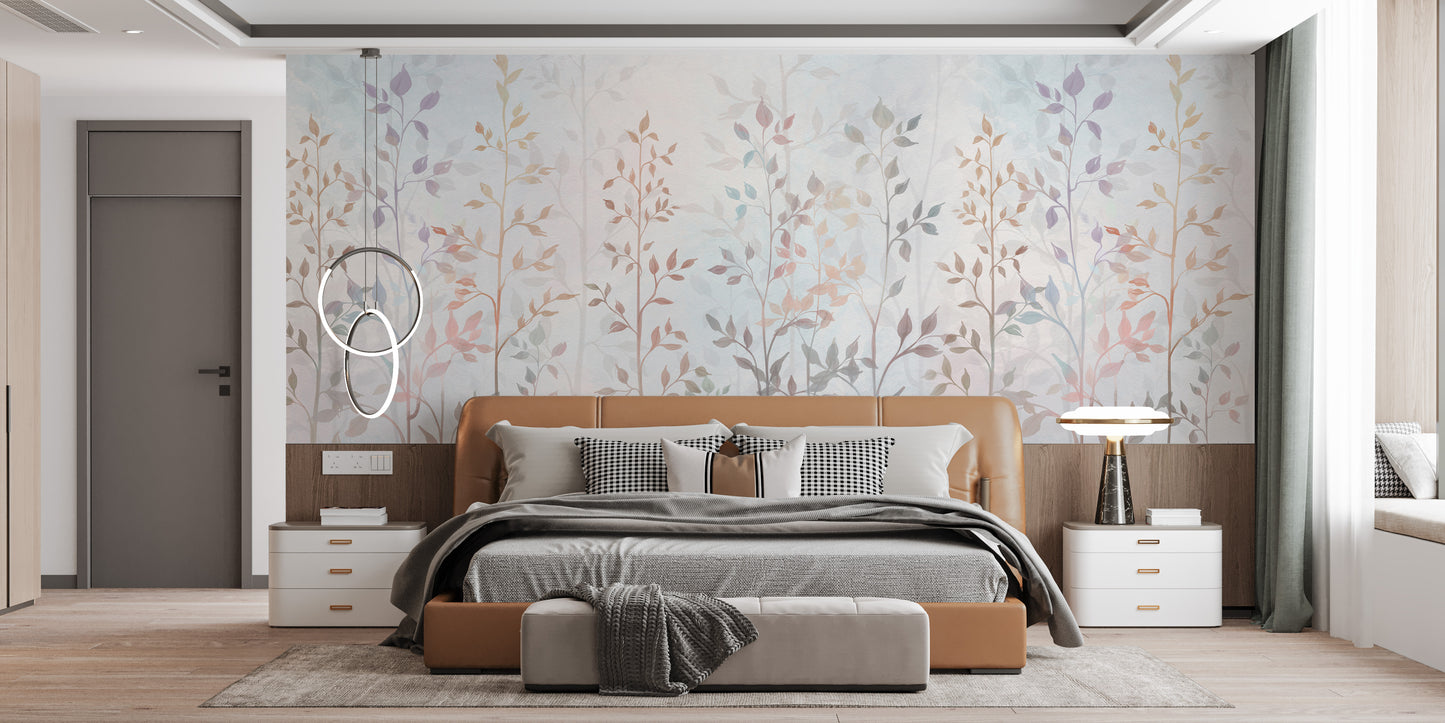 Colorful Field Long Grass Wallpaper Mural - Giffywalls