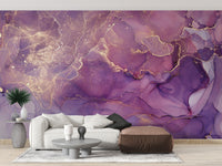 Abstract colorful marble wallpaper for contemporary spaces.
