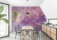 Bold abstract art marble wallpaper for a statement wall.
