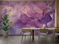Abstract colorful marble wallpaper mural for modern interiors.
