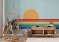 Contemporary Colorful Rainbow Wallpaper Murals - Giffywalls