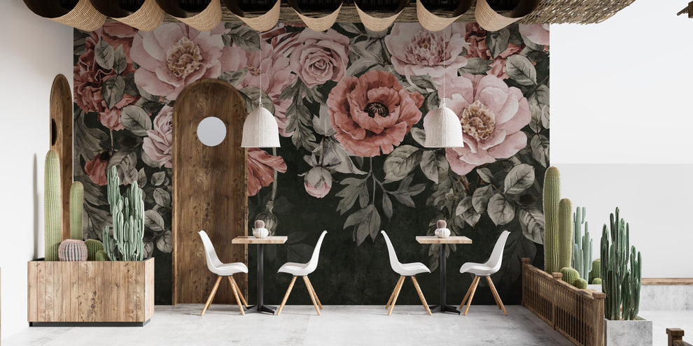 Colorful Roses Floral Wallpaper - Giffywalls