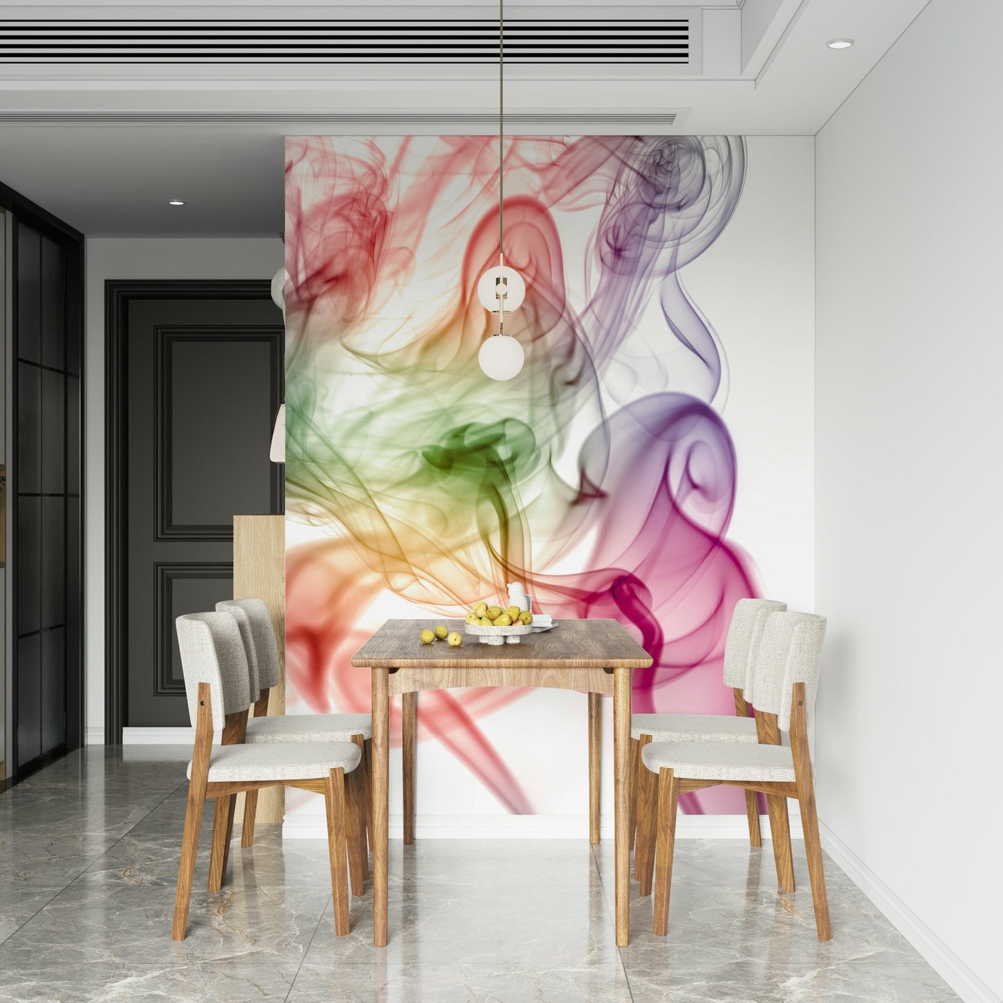 Smoke Art Wall Mural