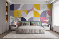 Geometric Swiss Shapes Wall Murals for Fresh Wall Art