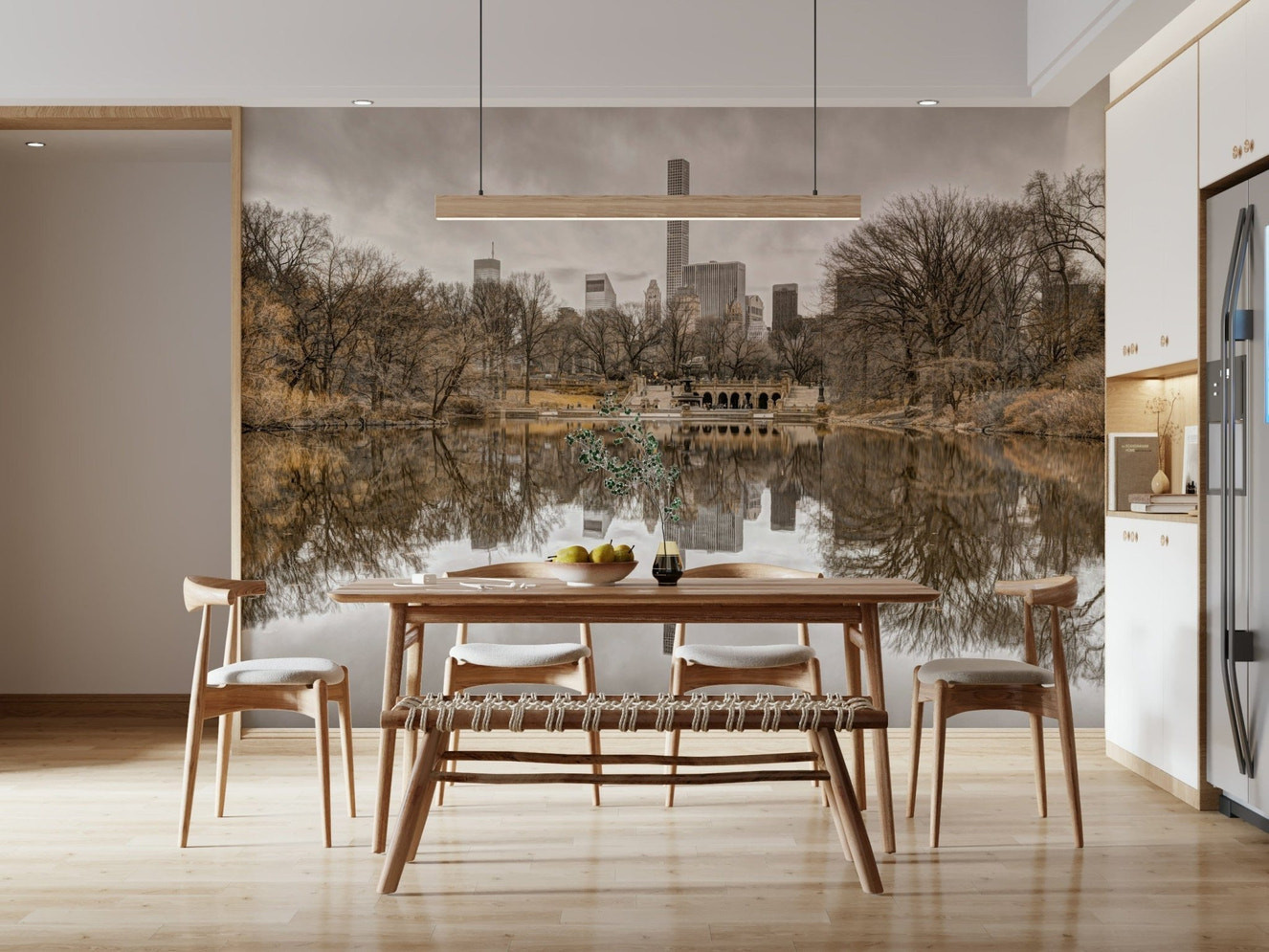 Contrast of Worlds Wall Mural