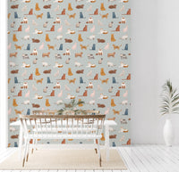 Cool Cats in blue Wallpaper⁠