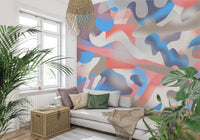 An artistic nature inspired mural for home decor.

