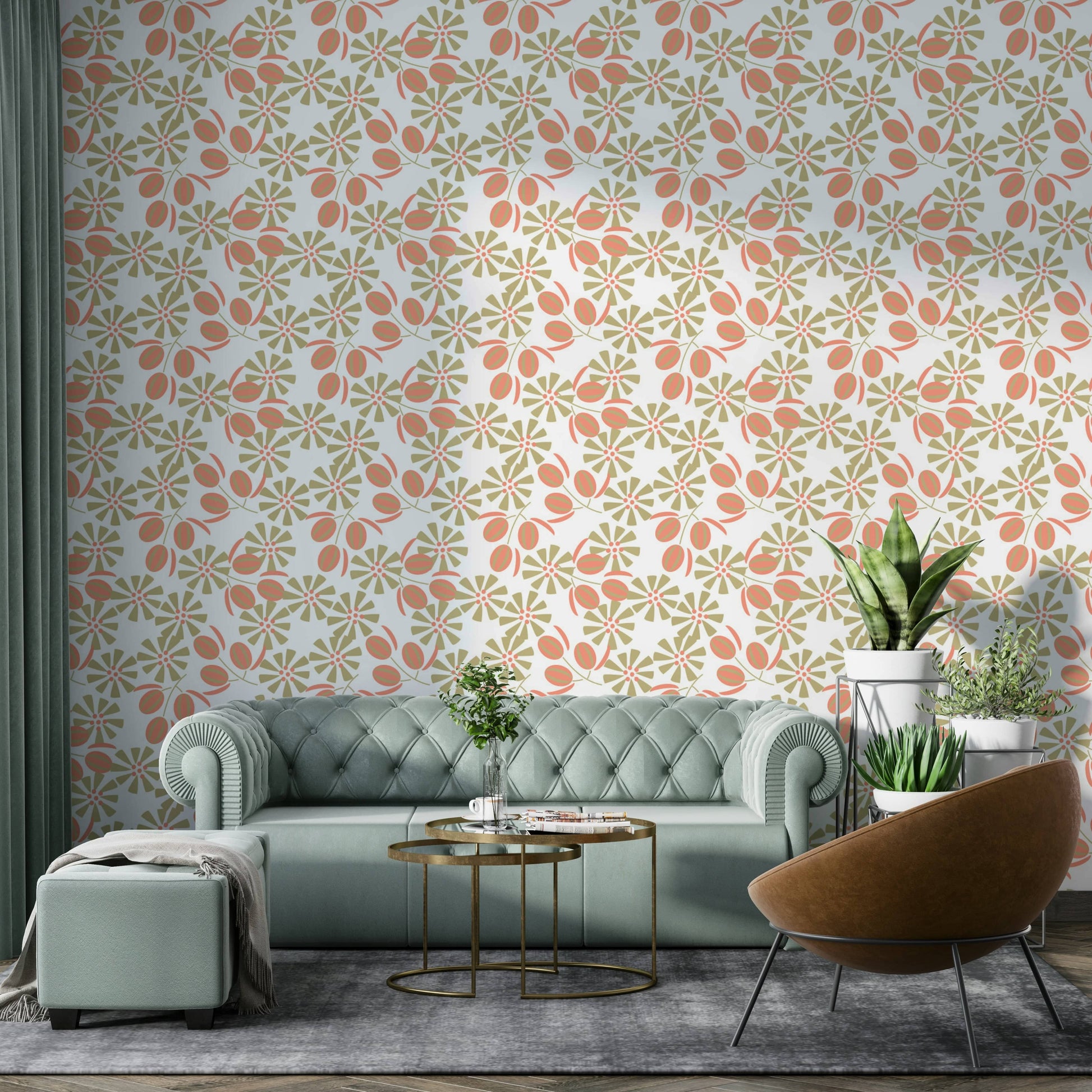 A contemplative blossom time wallpaper mural for a feature wall.


