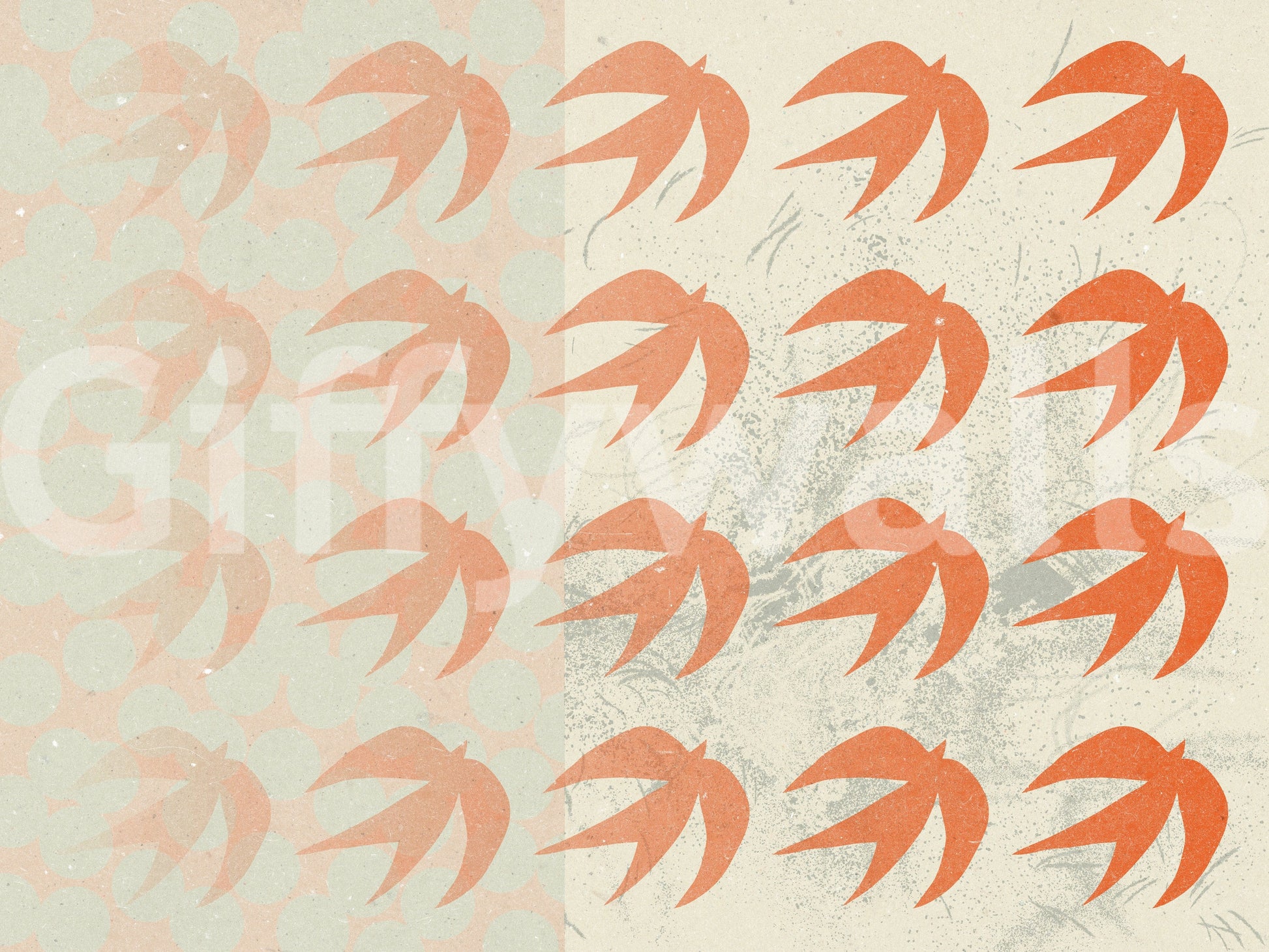 A high-quality serene bird wall mural for walls.

