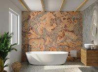 Natural cork design on canvas wallpaper mural

