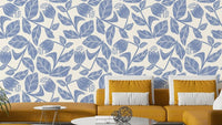 Cornflower botanical wallpaper design

