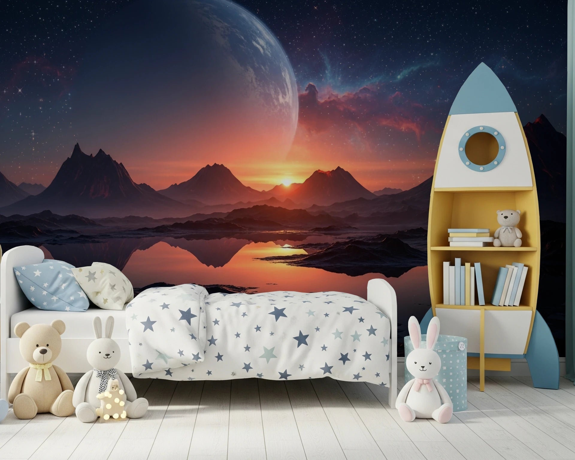 Cosmic Dusk Wall Mural