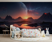 Cosmic Dusk Wall Mural