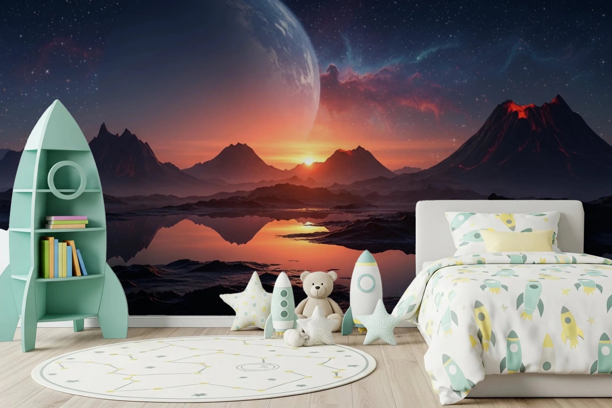 Cosmic Dusk Wall Mural