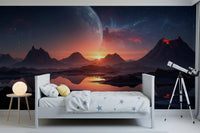 Cosmic Dusk Wall Mural