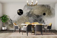 Futuristic Cosmic Dust mural for bedroom or living room

