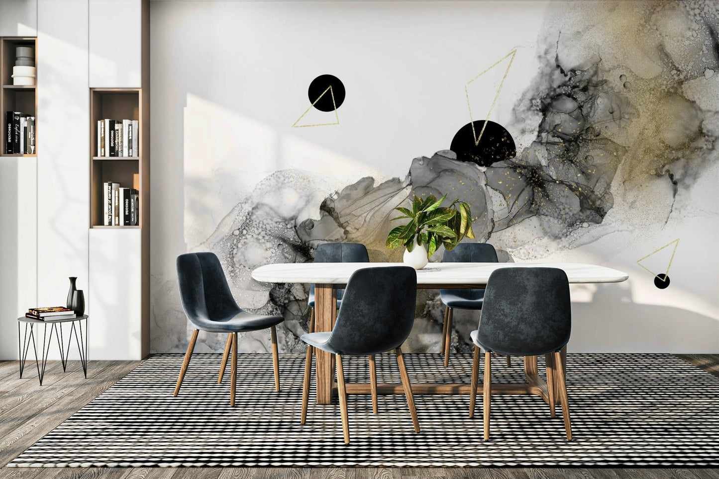 Swirling galaxies and nebulae in Cosmic Flow Wall Mural

