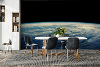 The image shows a peaceful, otherworldly scene with celestial elements.

