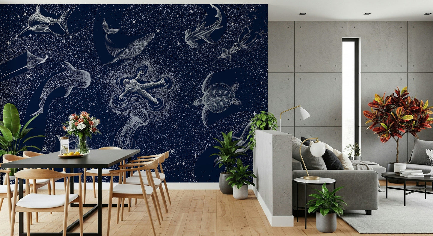 A classic abstract design wallpaper for walls.