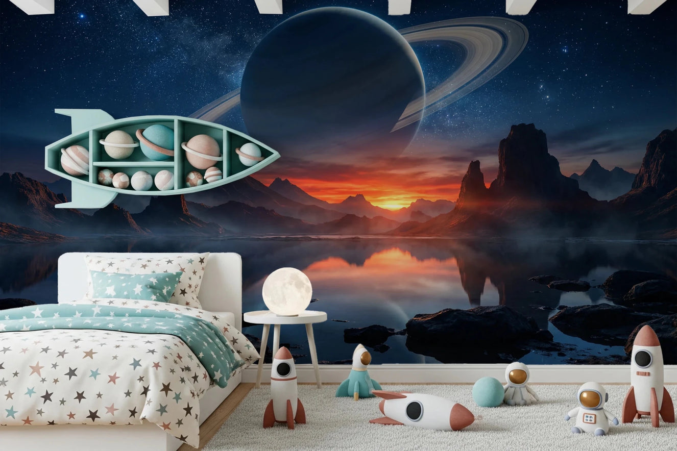Cosmic Reflection Wall Mural