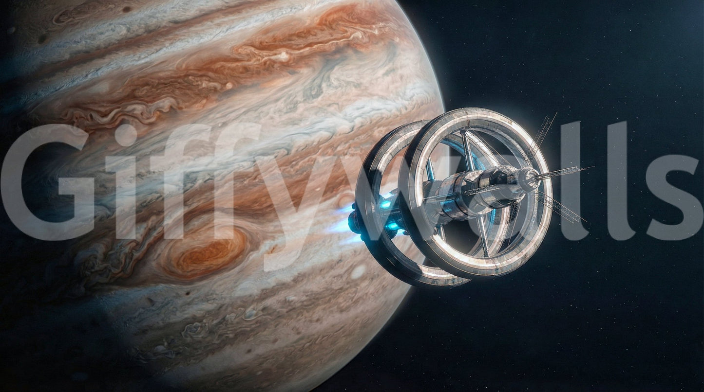 Cosmic Station Wall Mural