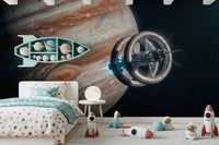 Cosmic Station Wall Mural