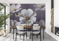 Cosmos Flowers Wall Mural