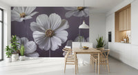 Cosmos Flowers Wall Mural
