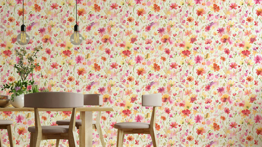 Fondo de pantalla de verano con flores silvestres del cosmos