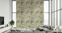 Pastoral wallpaper showcasing charming cottages, wildflowers, and serene nature.