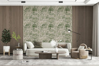 Cottagecore Dreams Wallpaper featuring whimsical cottages, flowers, and soft pastel landscapes.