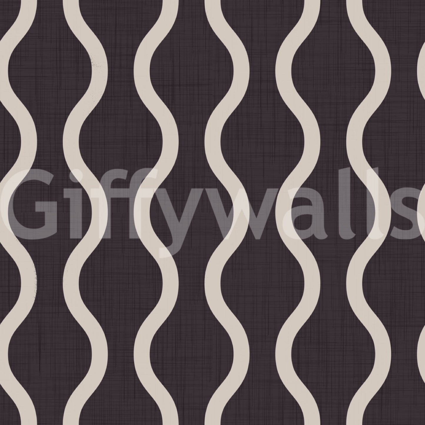 Cozy Scandi Folk Charcoal Warm Linen - Craft Stripe Wallpaper⁠