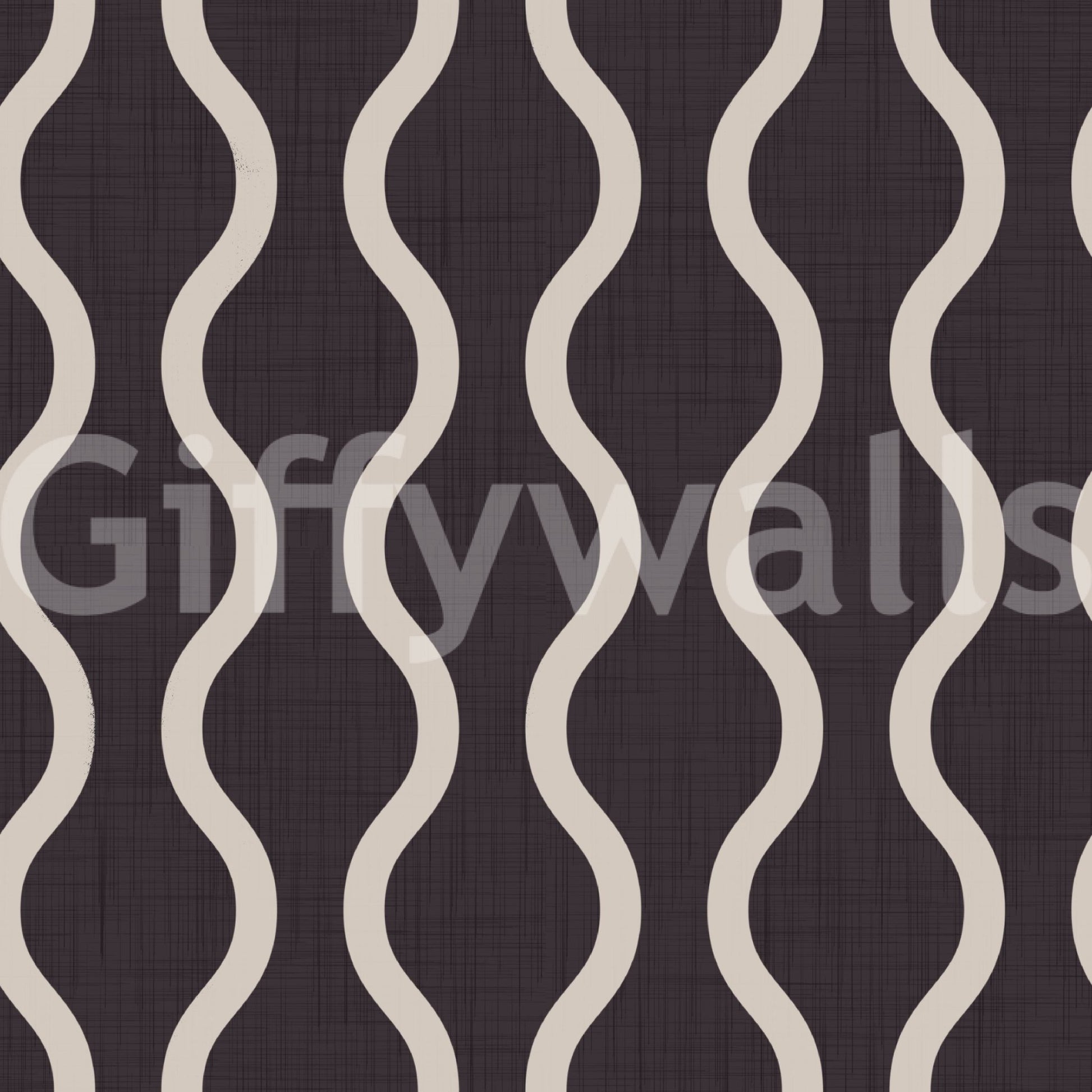 Cozy Scandi Folk Charcoal Warm Linen - Craft Stripe Wallpaper⁠