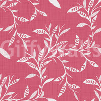 Cozy Scandi Folk Leaf Vine Rose Clay - Craft Blender Wallpaper⁠