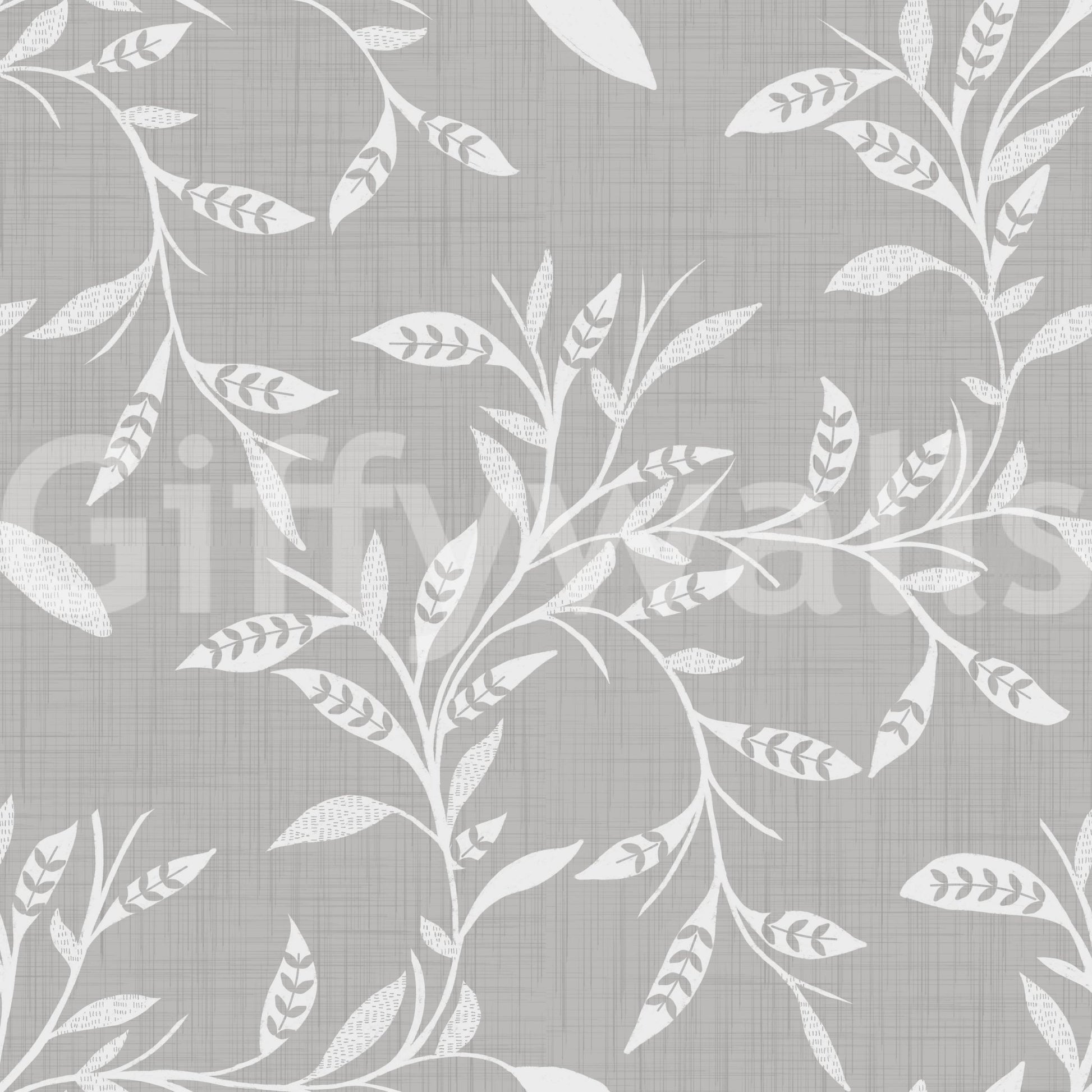 Cozy Scandi Folk Leaf Vine Warm Linen - Craft Blender Wallpaper⁠