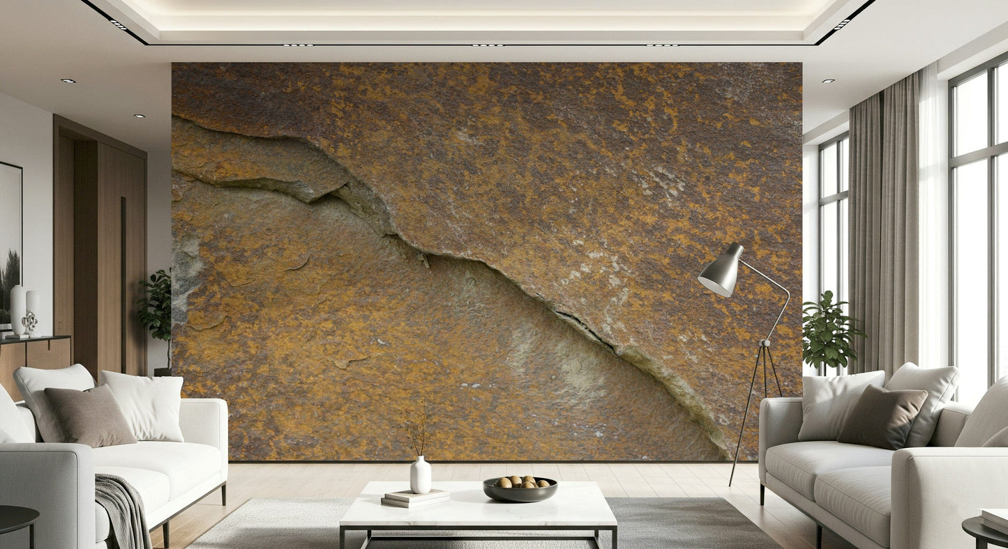 Cracked Stone Wall Wall Mural -2566606