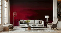 Dark burgundy sky Crimson Dreams wallpaper for walls dramatic living room