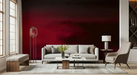 Dark burgundy sky Crimson Dreams wallpaper for walls dramatic living room
