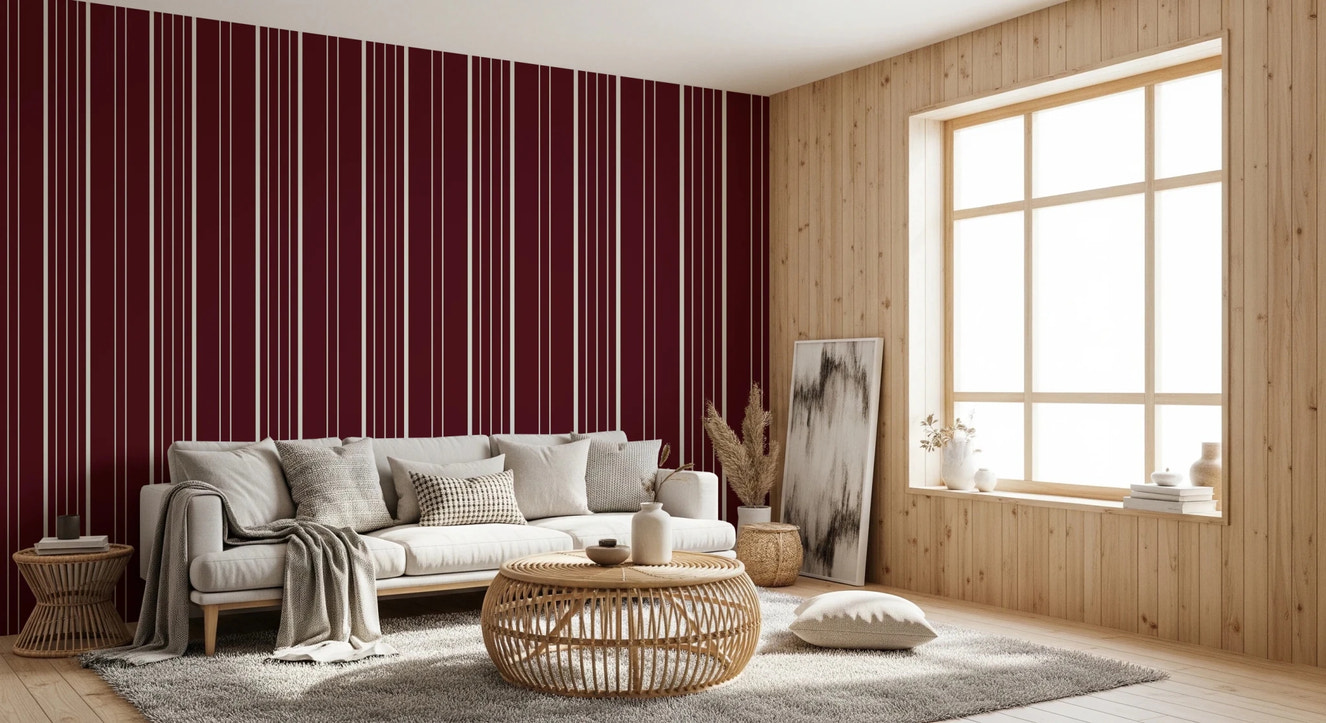 Crimson Stripes Wallpaper⁠