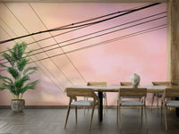 A beautiful abstract crossroads wallpaper mural for a modern home.

