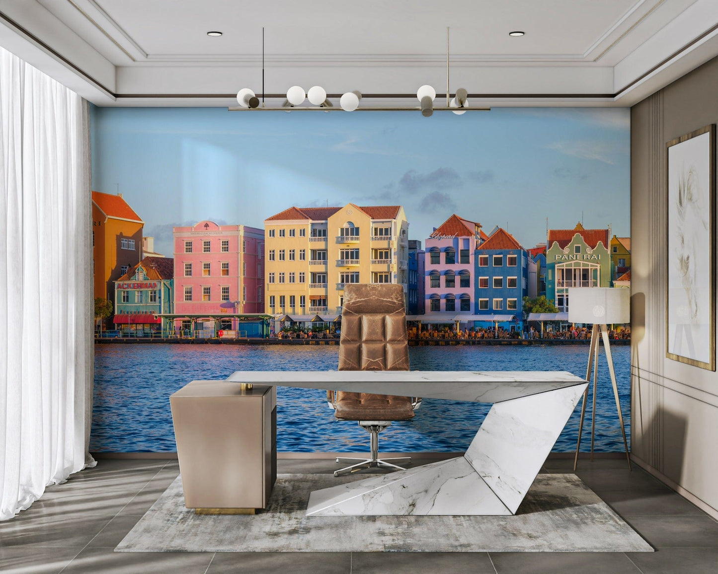 Willemstad Waterfront Wall Mural