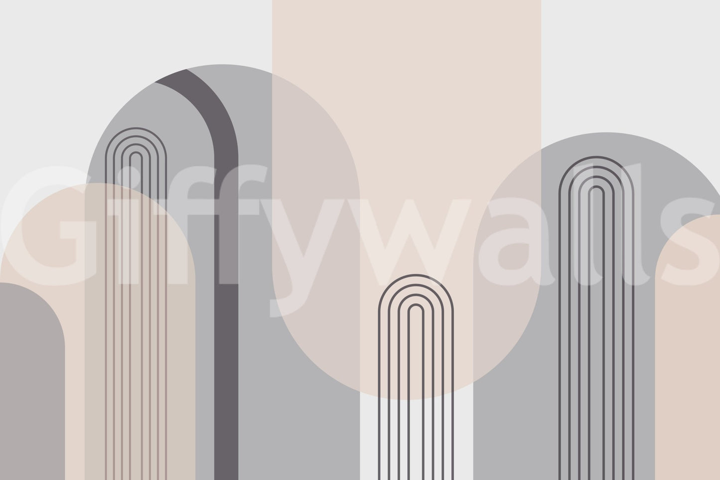 The design is non-realistic and interpretive.

