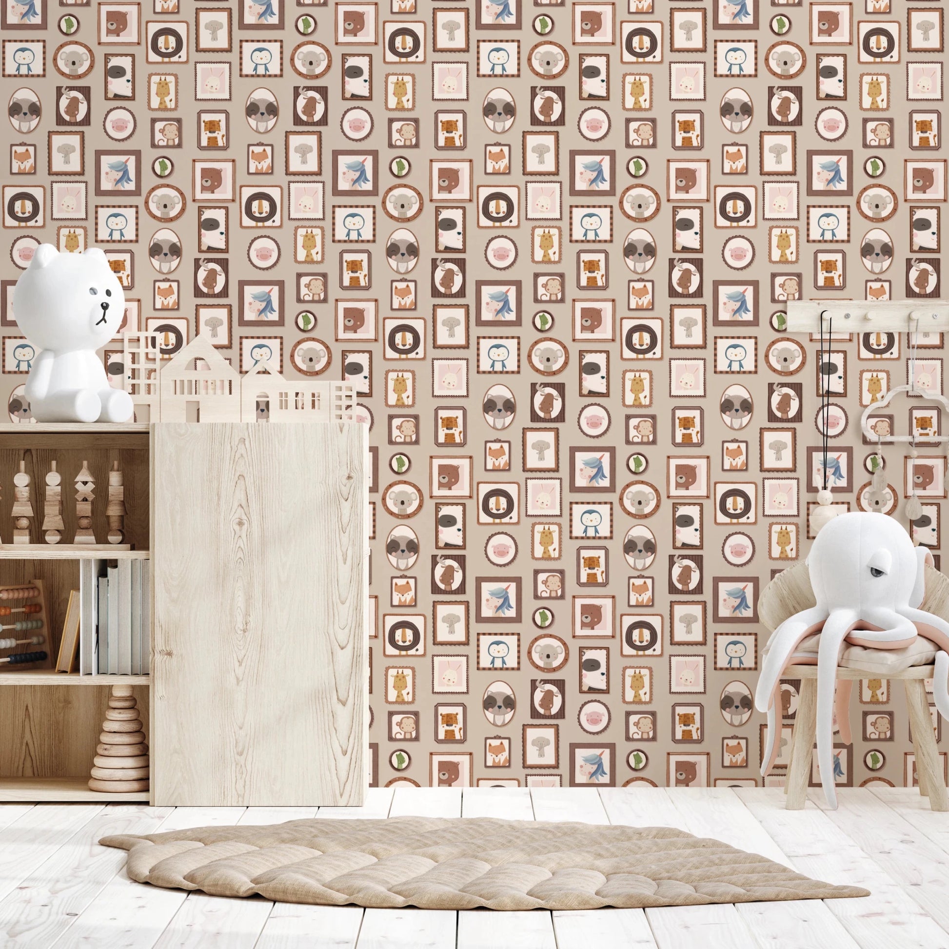 Cute Animal Frames Wallpaper⁠