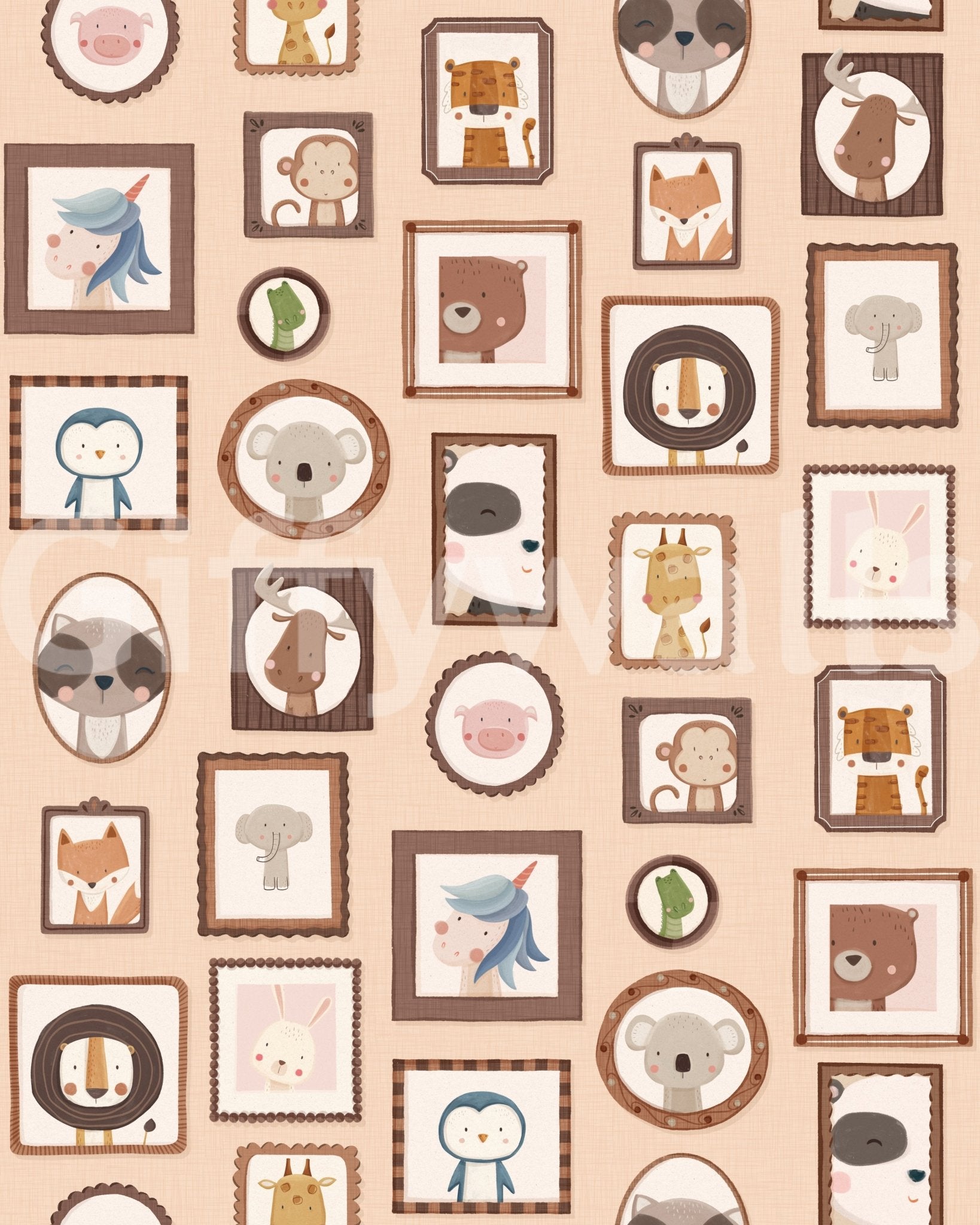 Cute Animal Portraits Wallpaper⁠